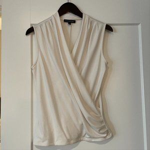 Wrap effect sleeveless top